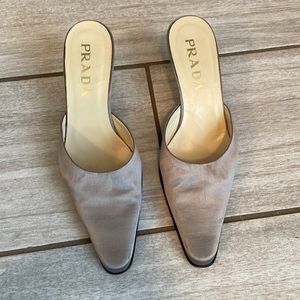 Prada Satin kitten heel